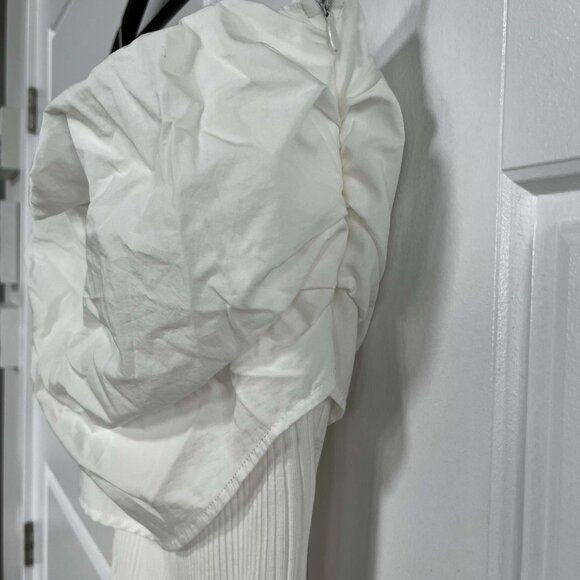 NWT Zara Stapless White Bridal Shower Dress - Picture 3 of 6